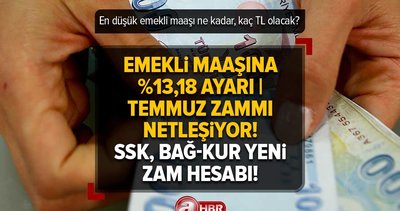 Emekli maaşına %13,18 AYARI | Temmuz zammı netleşiyor! 6.224-6.175-6.896 TL! SSK, BAĞ-KUR... İşte yeni hesap