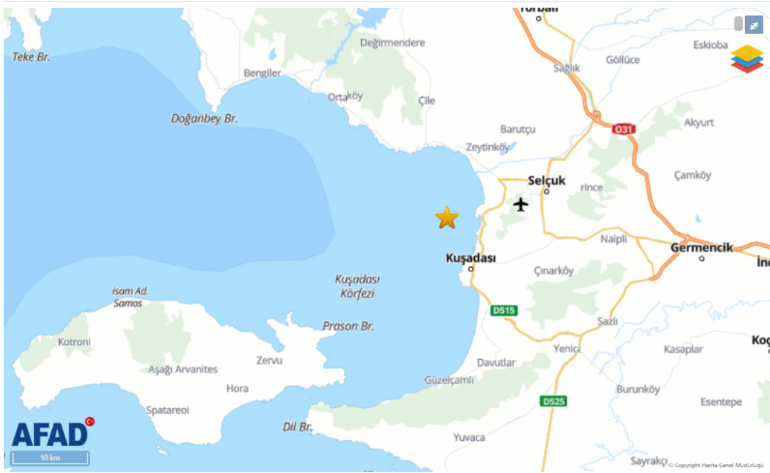 Son dakika Kuşadası Körfezinde deprem